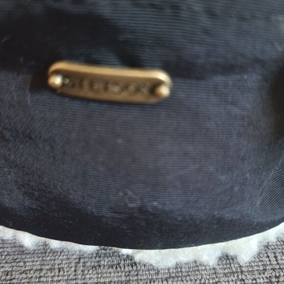 Hat-JAFurNylon71891J-  Stetson Black 100% Nylon Faux Fur Winter Hiking Outdoor Trapper Hat
